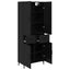 Highboard Sort eg 69,5 x 34 x 180 cm Konstrueret træ