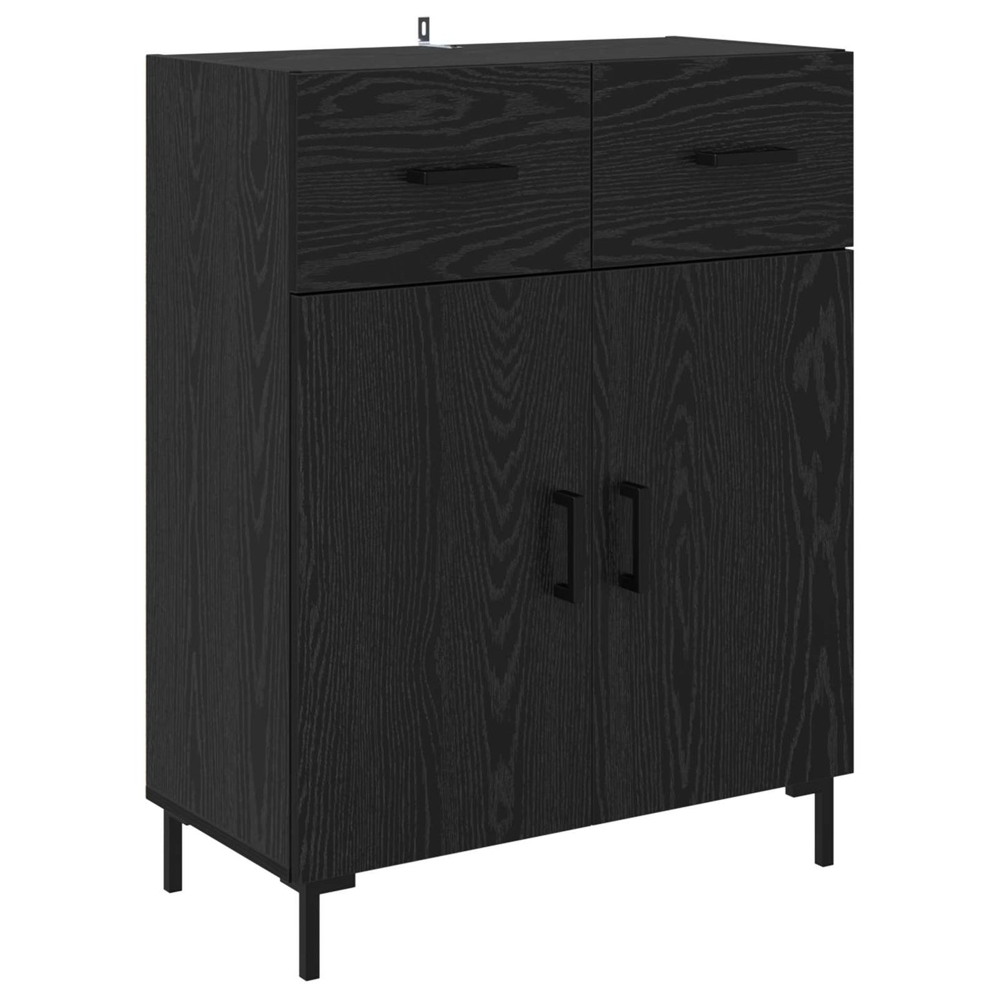 Highboard Sort eg 69,5 x 34 x 180 cm Konstrueret træ
