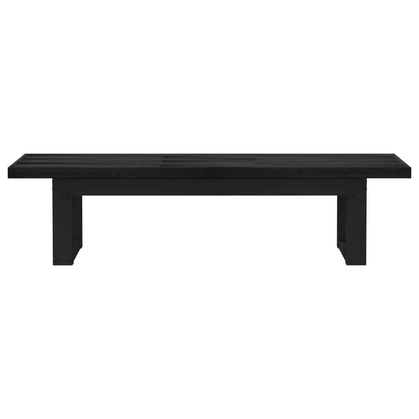 Spisebænk NOAIN 180 x 41 x 45 cm Massivt fyrretræ Sort