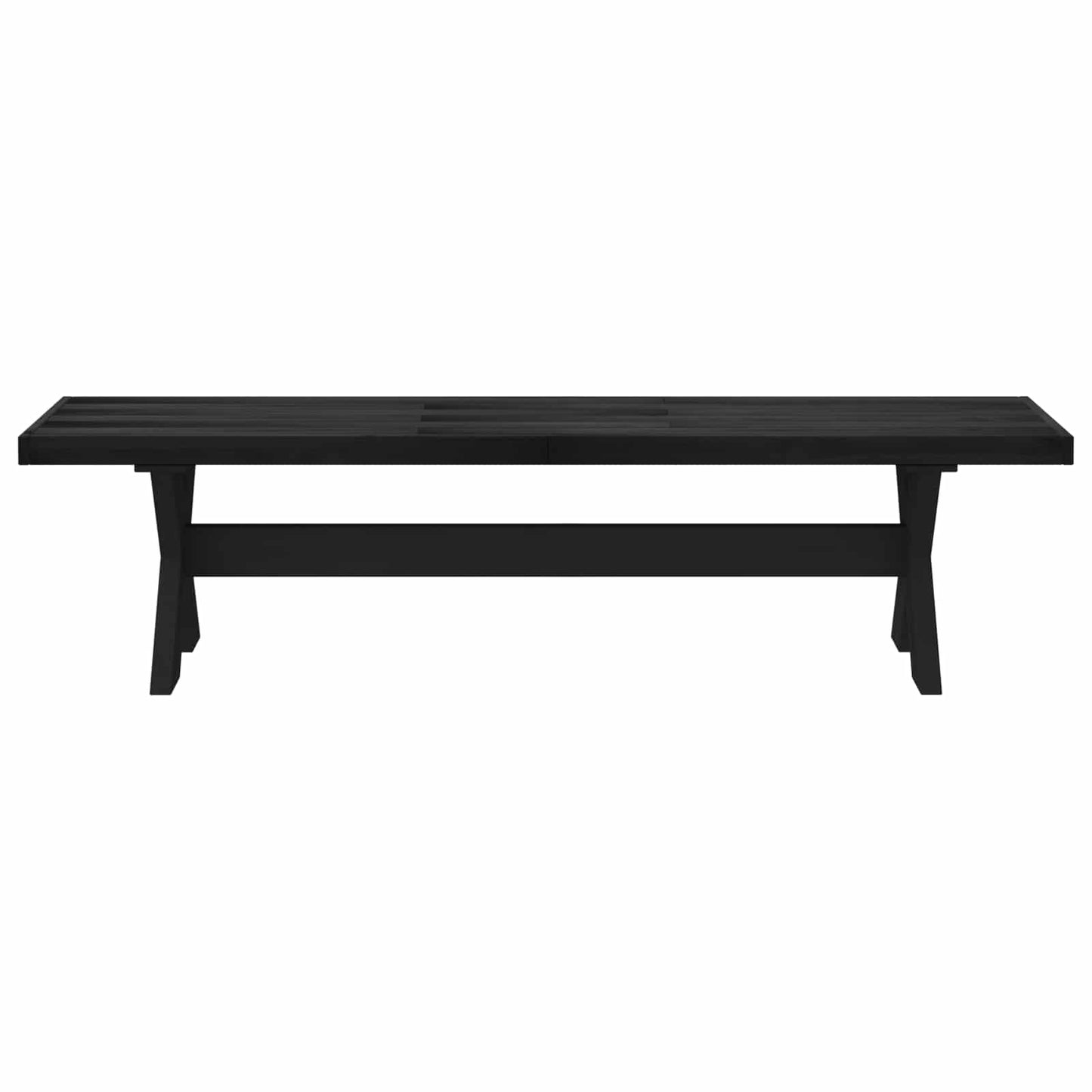 Spisebænk NOAIN 160 x 41 x 45 cm Massivt fyrretræ Sort