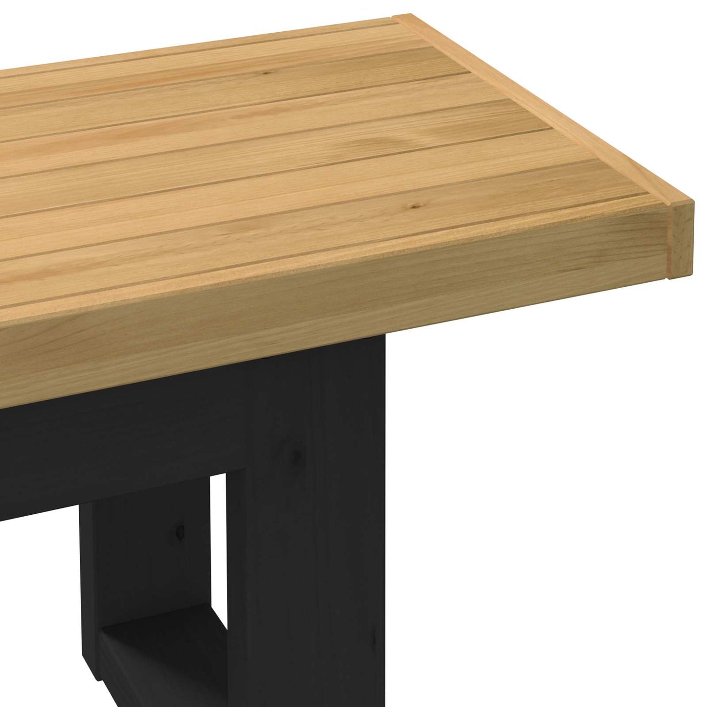 Spisebænk NOAIN 160 x 41 x 45 cm Massivt fyrretræ Naturfarvet
