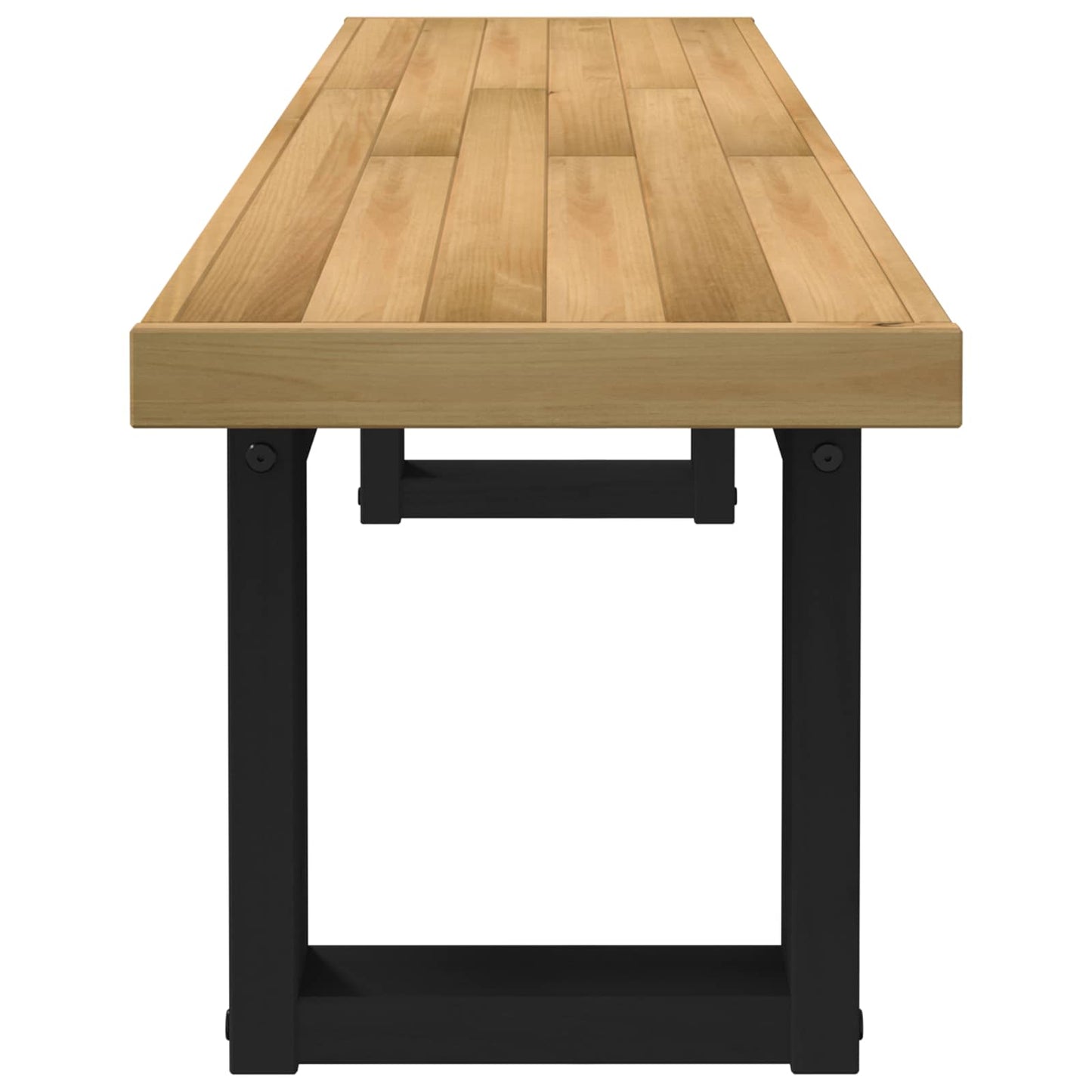 Spisebænk NOAIN 160 x 41 x 45 cm Massivt fyrretræ Naturfarvet