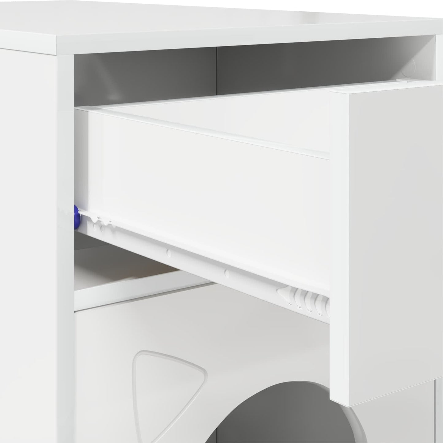Kat Hus Gloss Hvid 72 x 42.5 x 70 cm Konstrueret træ