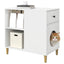Kat Hus Gloss Hvid 72 x 42.5 x 70 cm Konstrueret træ