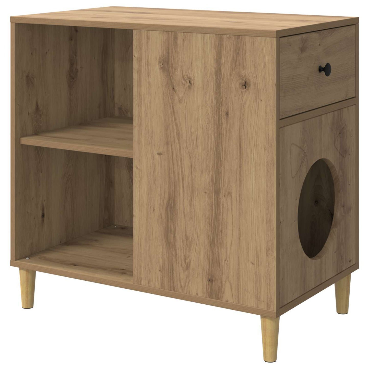Kat Hus Artisan eg 72 x 42.5 x 70 cm Konstrueret træ