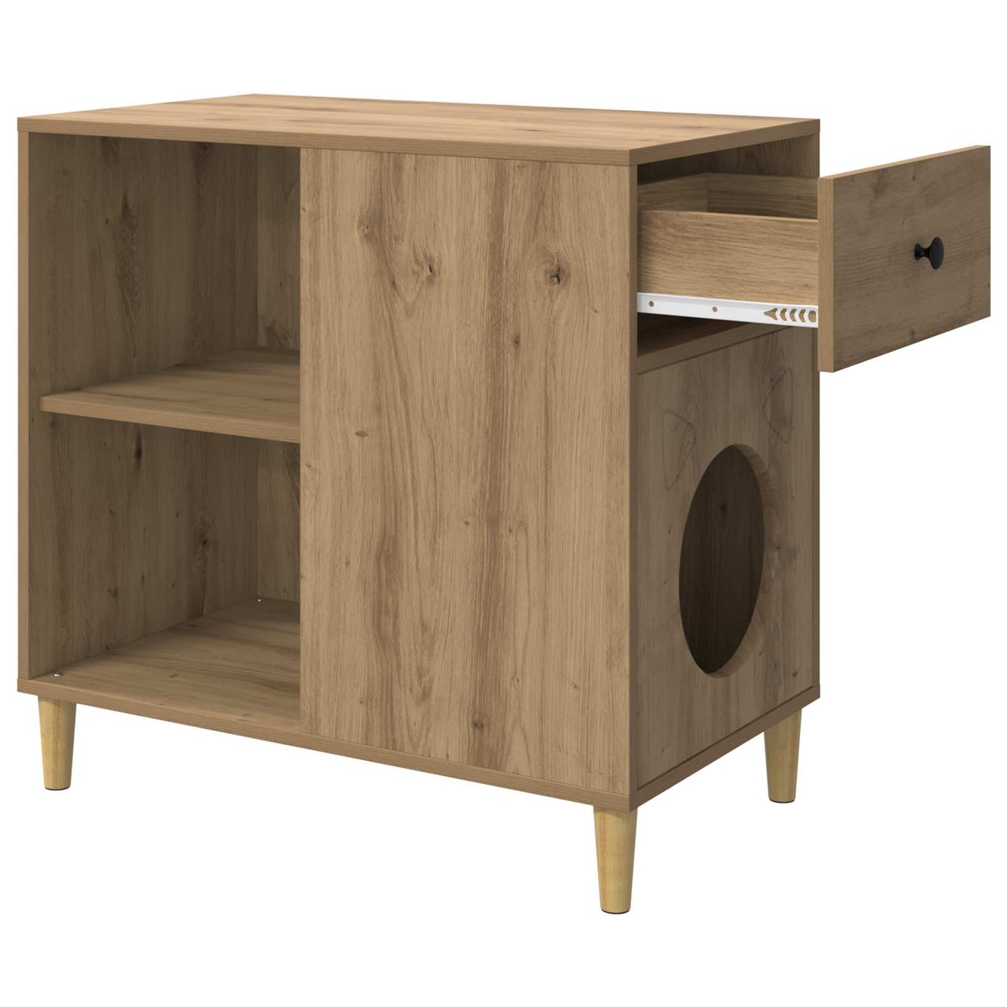 Kat Hus Artisan eg 72 x 42.5 x 70 cm Konstrueret træ