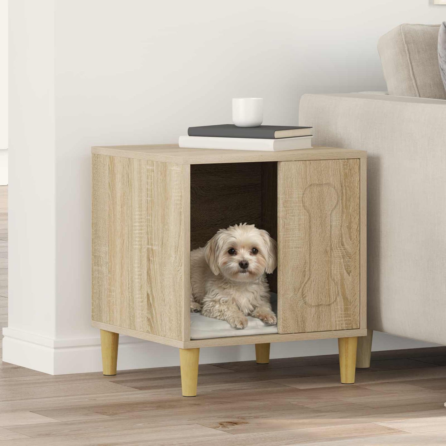 Hundehus Sonoma 44 x 42 x 49 cm Konstrueret træ
