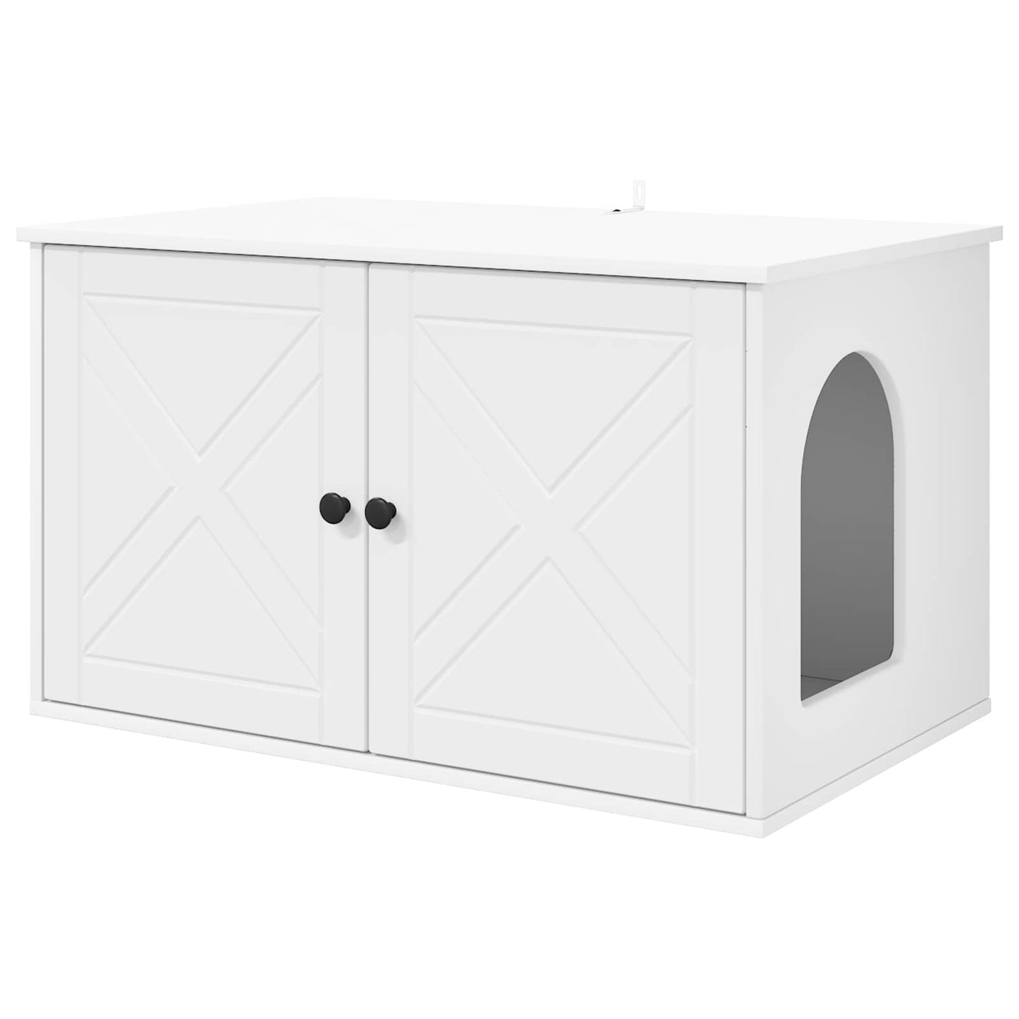 Kat Hus Hvid 85 x 55 x 50,5 cm Konstrueret træ