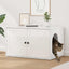 Kat Hus Gloss Hvid 85 x 55 x 50 cm Konstrueret træ