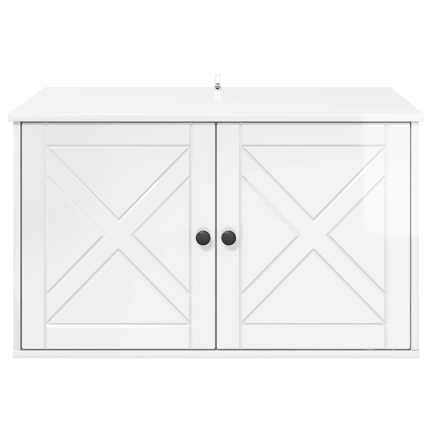 Kat Hus Gloss Hvid 85 x 55 x 50 cm Konstrueret træ