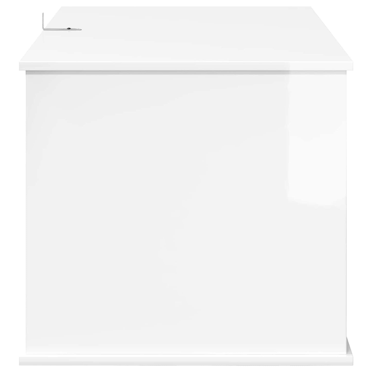 Kat Hus Gloss Hvid 85 x 55 x 50 cm Konstrueret træ