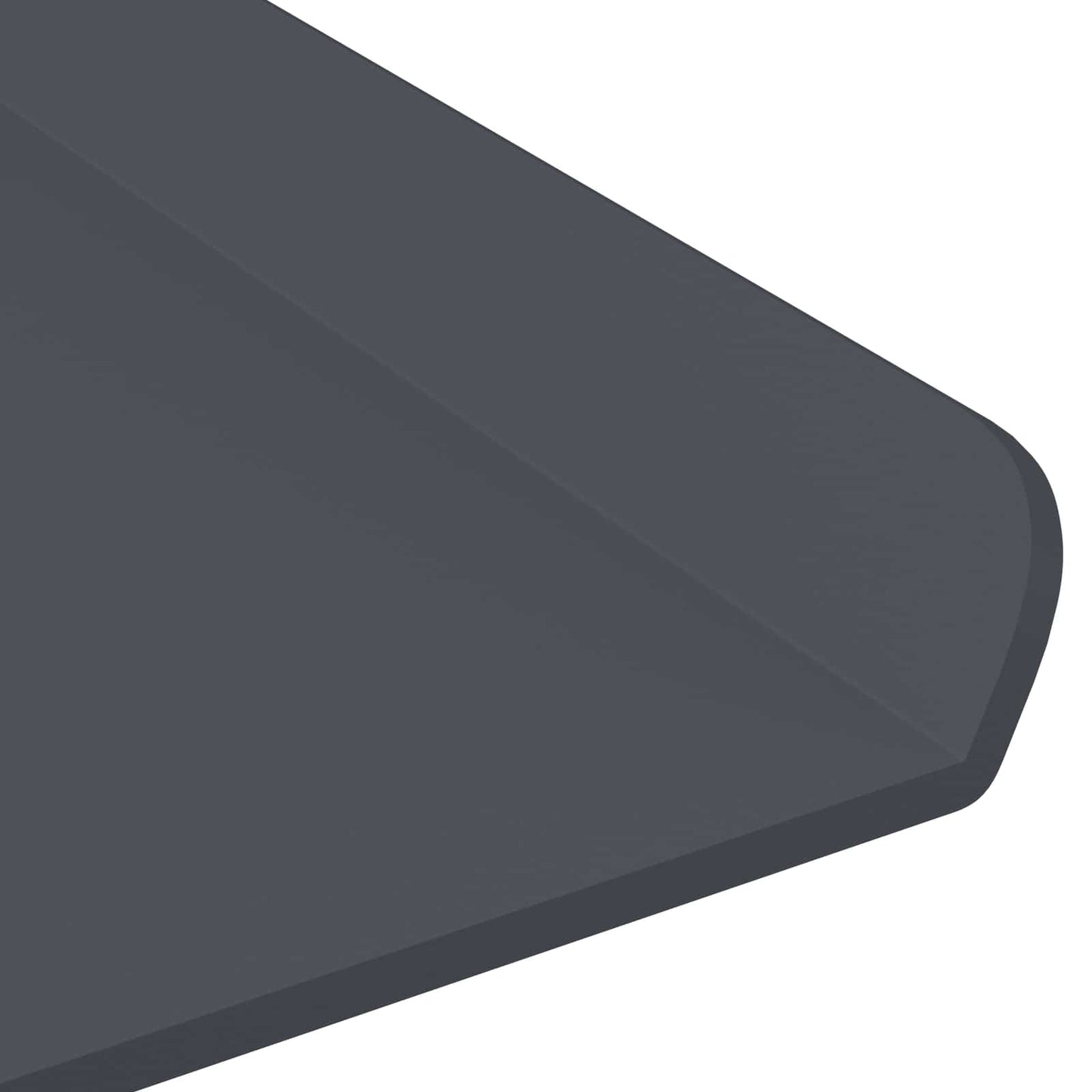 Svævende hylde 2 stk. Antracit 40 x 18 x 2,5 cm Stål