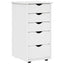 Kabinet 34 x 39 x 61,5 cm Massivt fyrretræ Hvid