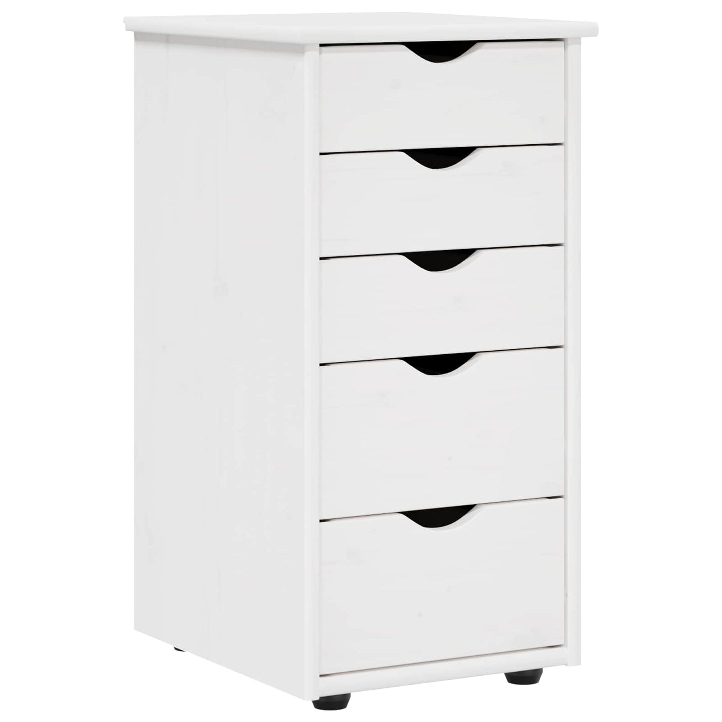 Kabinet 34 x 39 x 61,5 cm Massivt fyrretræ Hvid
