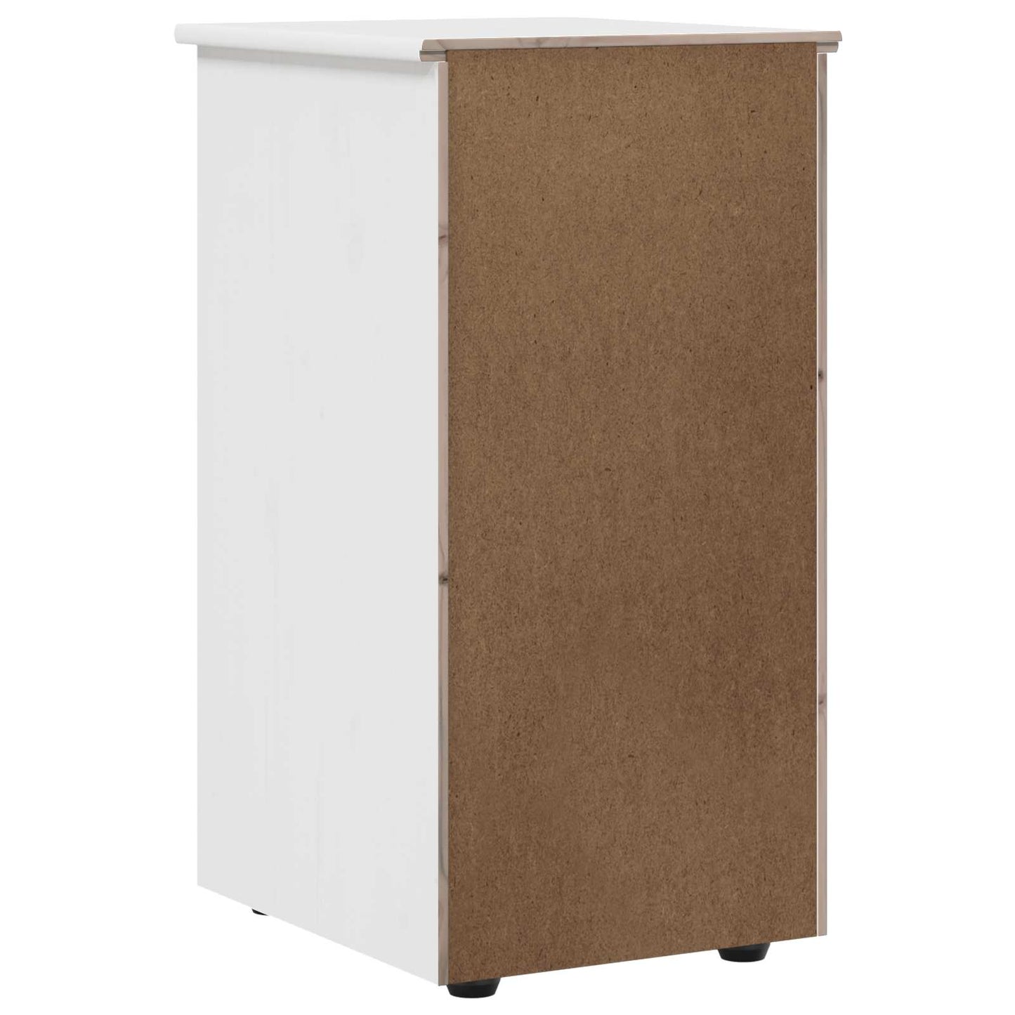 Kabinet 34 x 39 x 61,5 cm Massivt fyrretræ Hvid