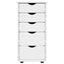 Kabinet 34 x 39 x 61,5 cm Massivt fyrretræ Hvid