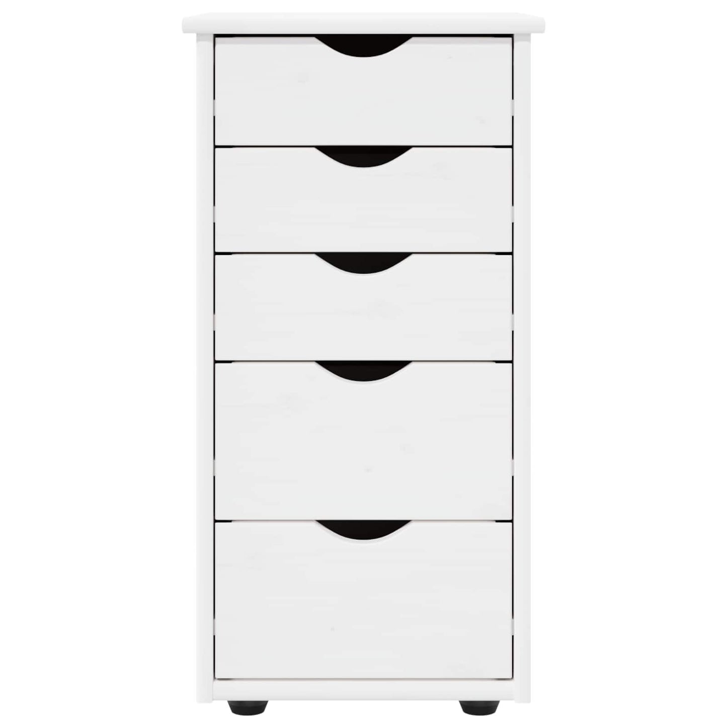 Kabinet 34 x 39 x 61,5 cm Massivt fyrretræ Hvid