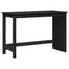 Bord Sort 112 x 50 x 75 cm Massivt fyrretræ