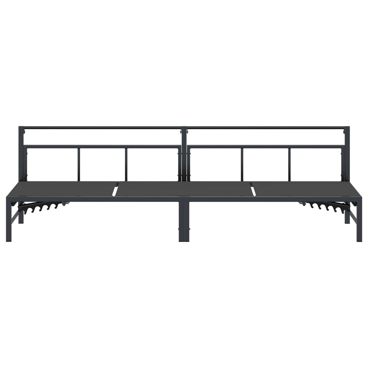 Solstol Sort 200 x 62 x 59,5 cm Textilene
