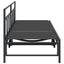 Solstol Sort 200 x 62 x 59,5 cm Textilene