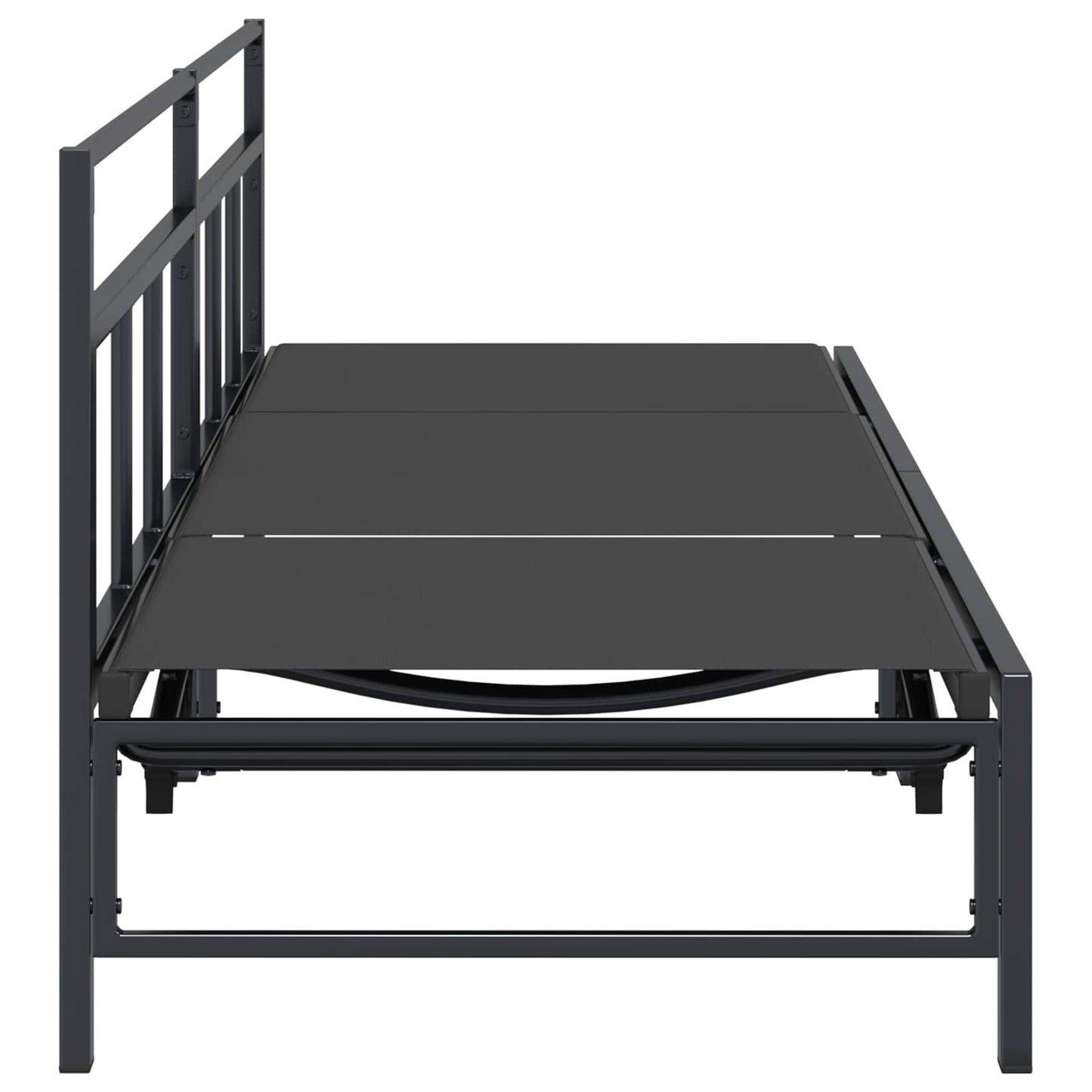 Solstol Sort 200 x 62 x 59,5 cm Textilene