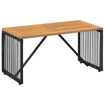Udendørs Bord Sort og Brunt 80 x 40 x 40 cm polyrattan