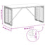 Udendørs Bord Sort 80 x 40 x 40 cm PE Rattan og Glas