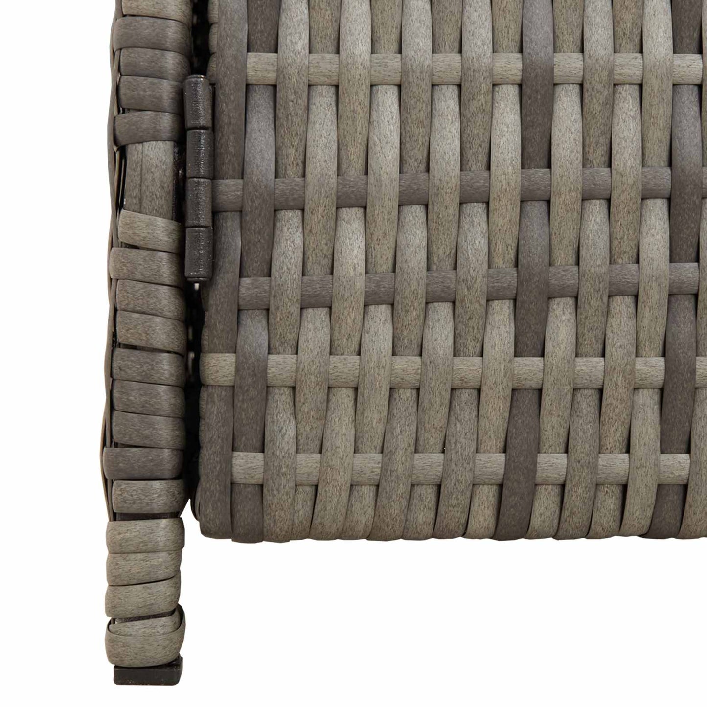 Kabinet med hylde Grå 70 x 50 x 87 cm Polyester og Roly Rattan