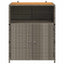 Kabinet med hylde Grå 70 x 50 x 87 cm Polyester og Roly Rattan