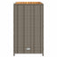 Kabinet med hylde Grå 70 x 50 x 87 cm Polyester og Roly Rattan