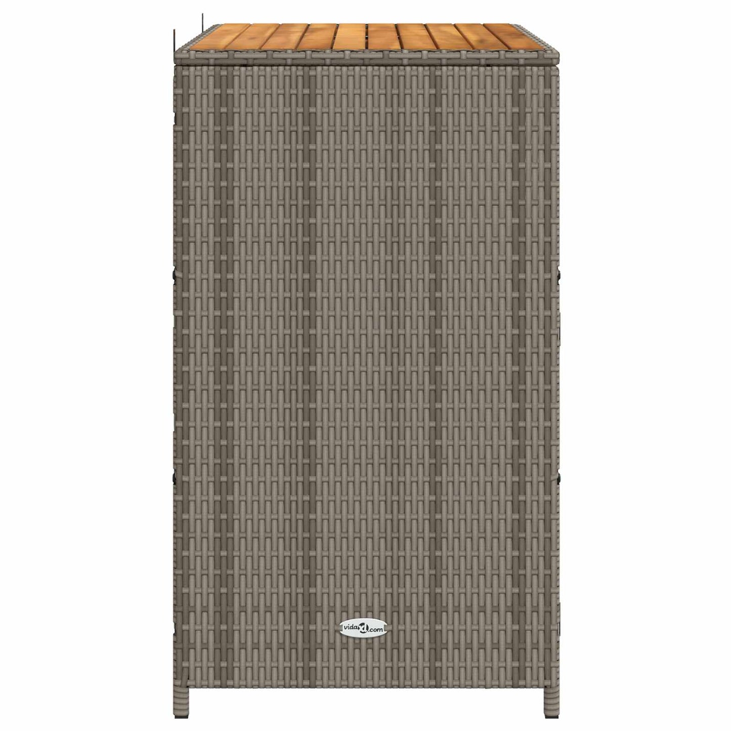 Kabinet med hylde Grå 70 x 50 x 87 cm Polyester og Roly Rattan