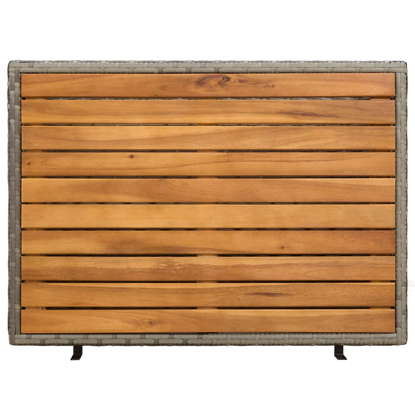 Kabinet med hylde Grå 70 x 50 x 87 cm Polyester og Roly Rattan