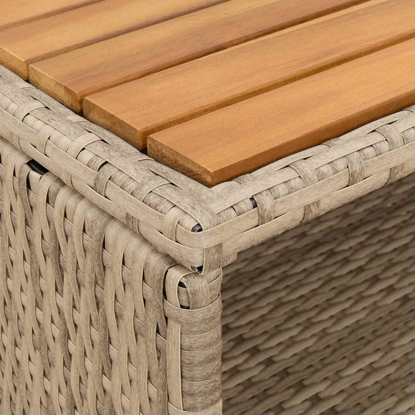 Kabinet med dør Beige 70 x 50 x 87 cm Polyester og Roly Rattan