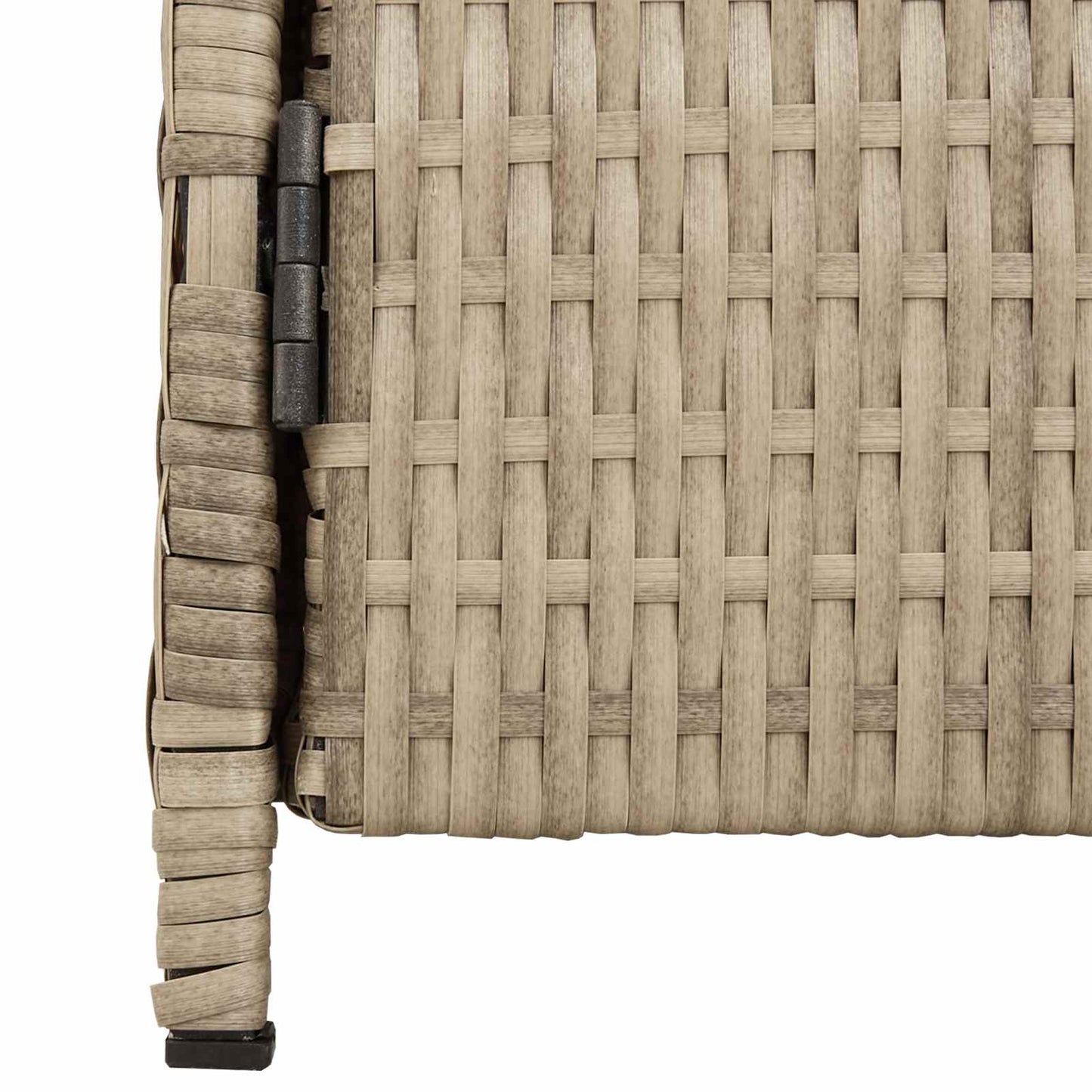 Kabinet med dør Beige 70 x 50 x 87 cm Polyester og Roly Rattan