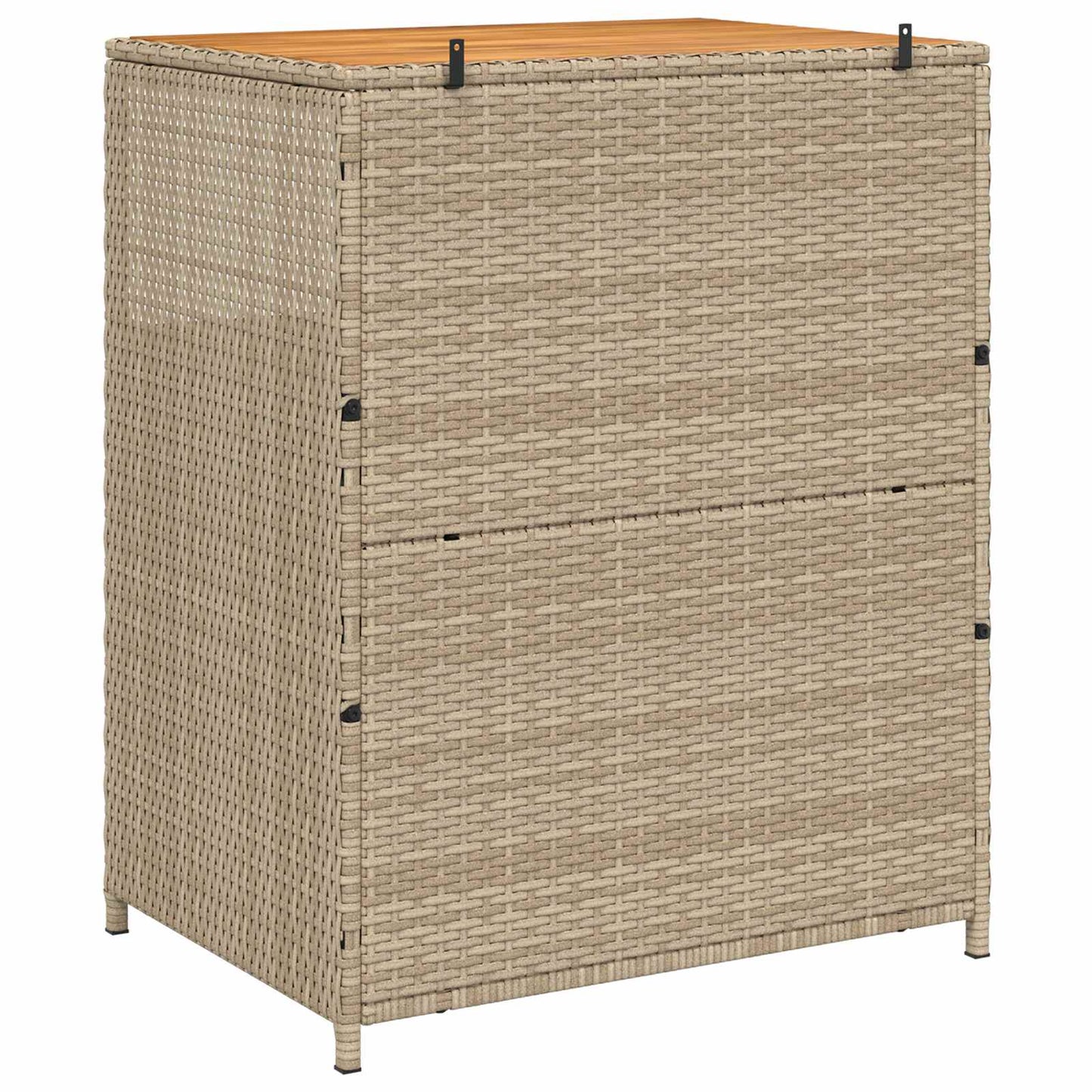 Kabinet med dør Beige 70 x 50 x 87 cm Polyester og Roly Rattan