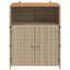 Kabinet med dør Beige 70 x 50 x 87 cm Polyester og Roly Rattan