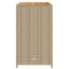 Kabinet med dør Beige 70 x 50 x 87 cm Polyester og Roly Rattan