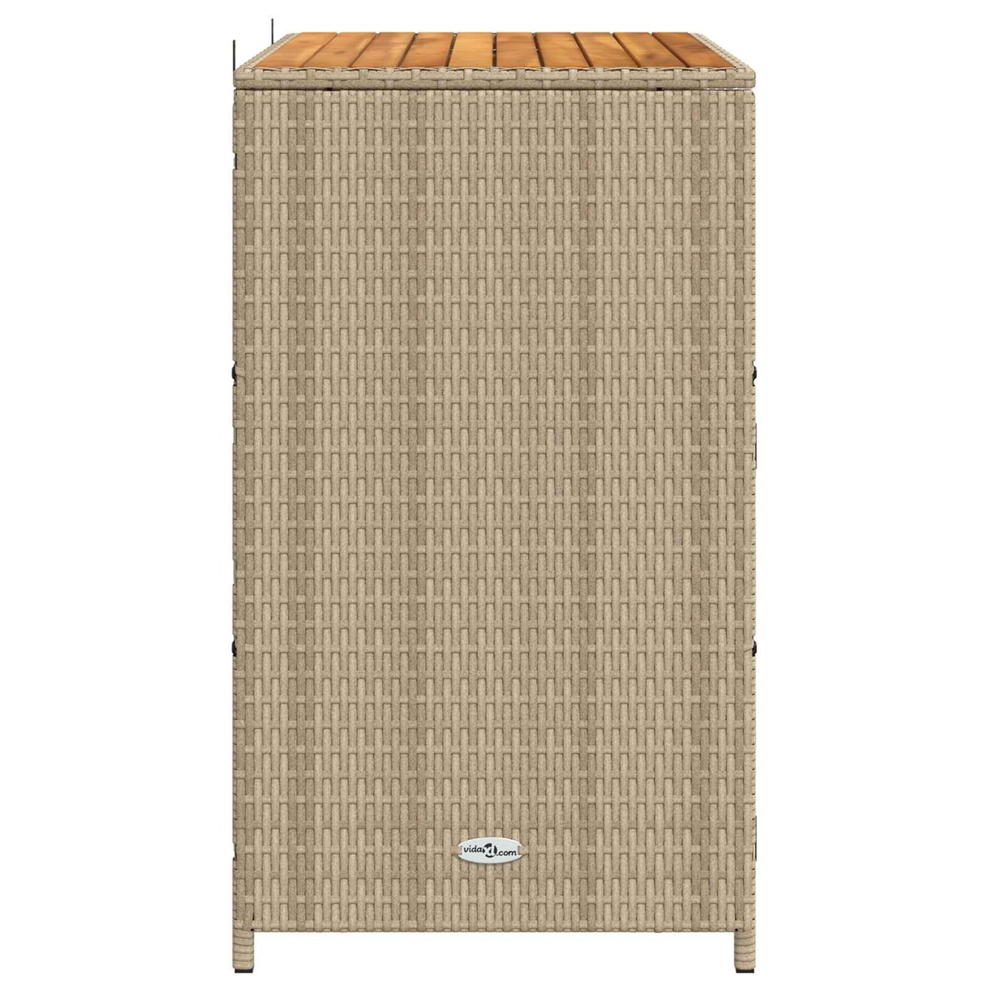 Kabinet med dør Beige 70 x 50 x 87 cm Polyester og Roly Rattan