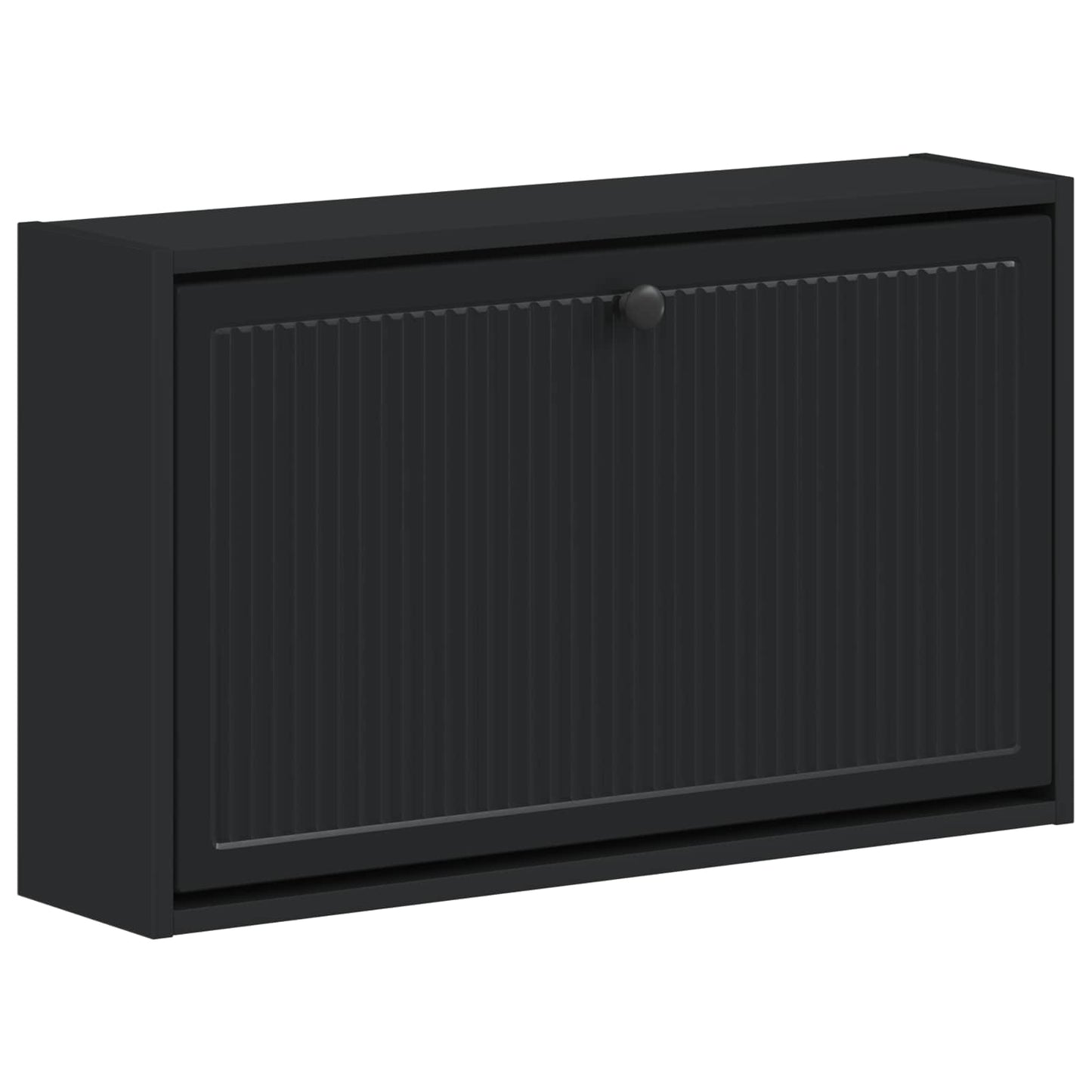 Vægmonteret Skoskab EDE 71 x 17 x 43 cm Konstrueret træ Sort