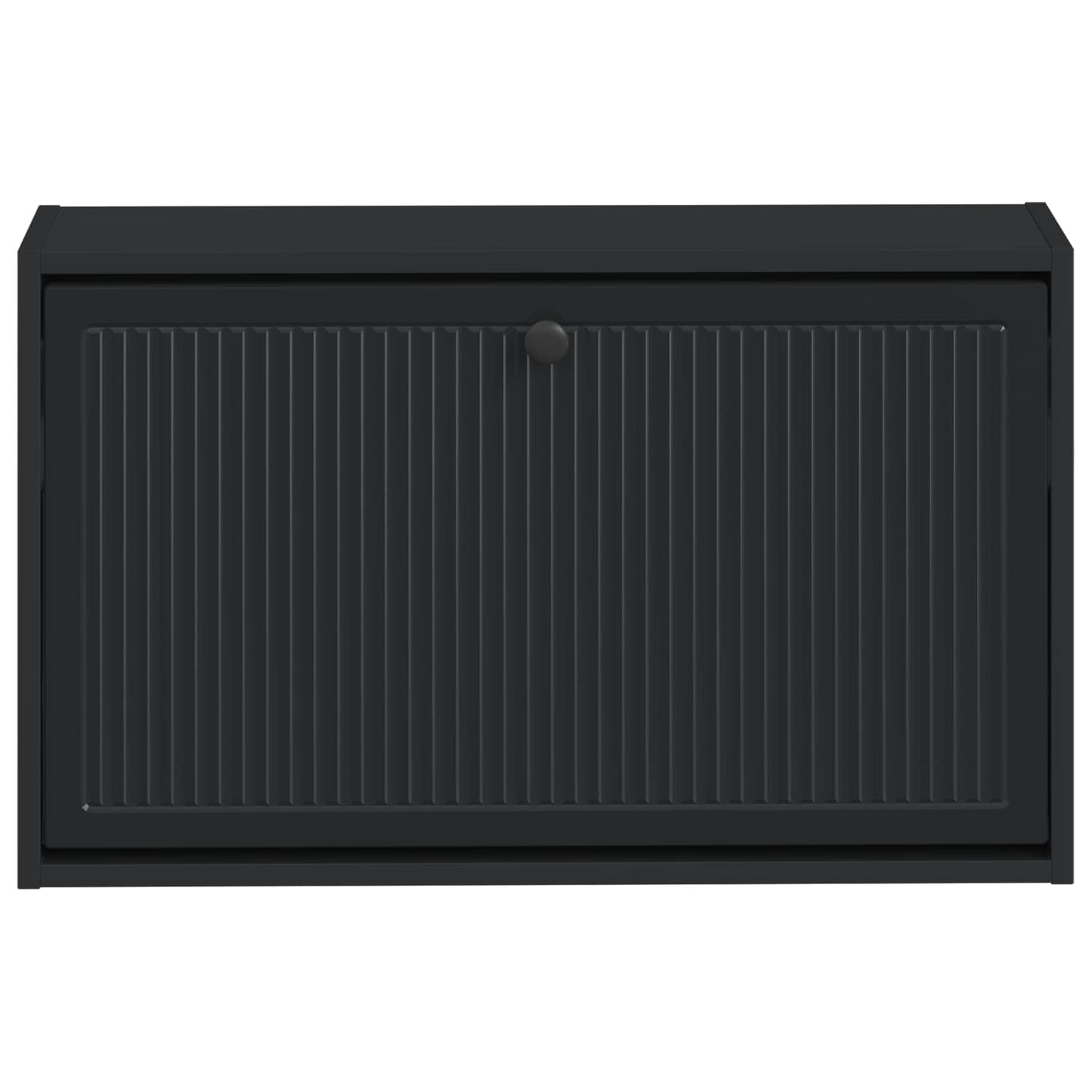 Vægmonteret Skoskab EDE 71 x 17 x 43 cm Konstrueret træ Sort