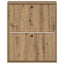 Vægmonteret Skoskab EDE 71 x 17 x 86 cm Konstrueret træ