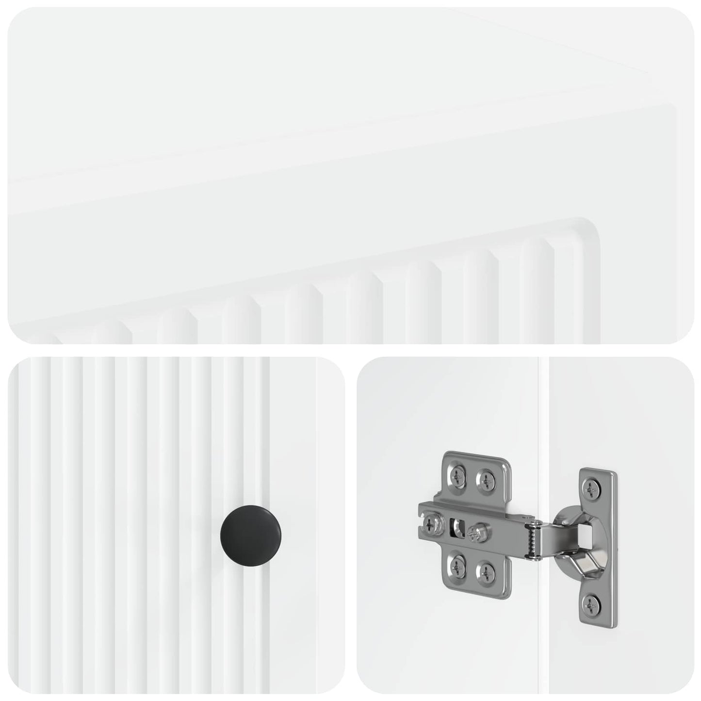 Sko skab EDE 59,5 x 39,5 x 90 cm Konstrueret træ Hvid