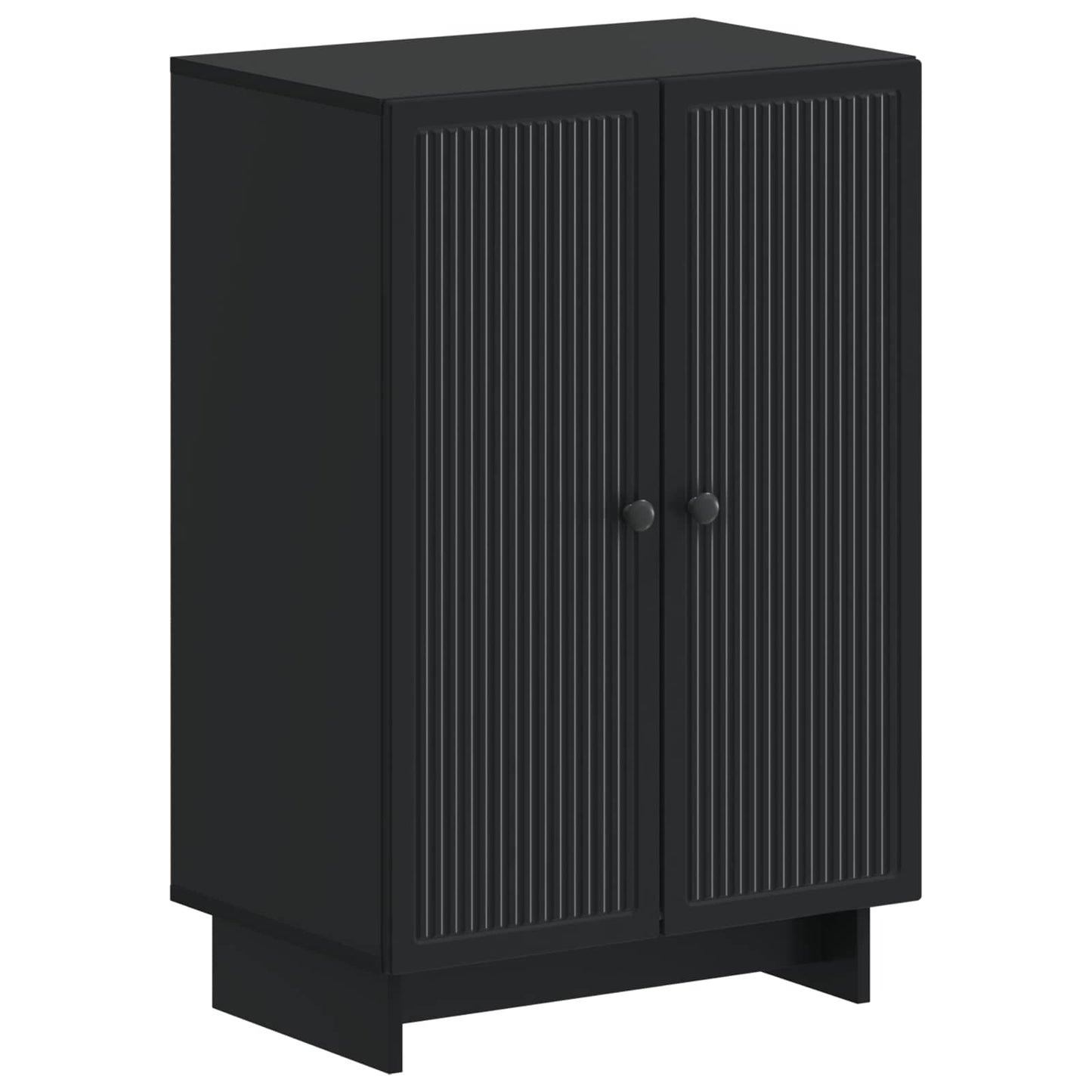 Sko skab EDE 59,5 x 39,5 x 90 cm Konstrueret træ Sort