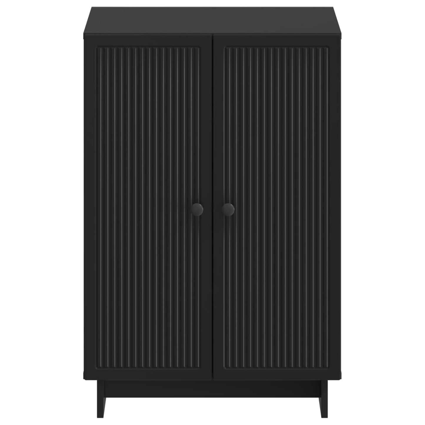 Sko skab EDE 59,5 x 39,5 x 90 cm Konstrueret træ Sort