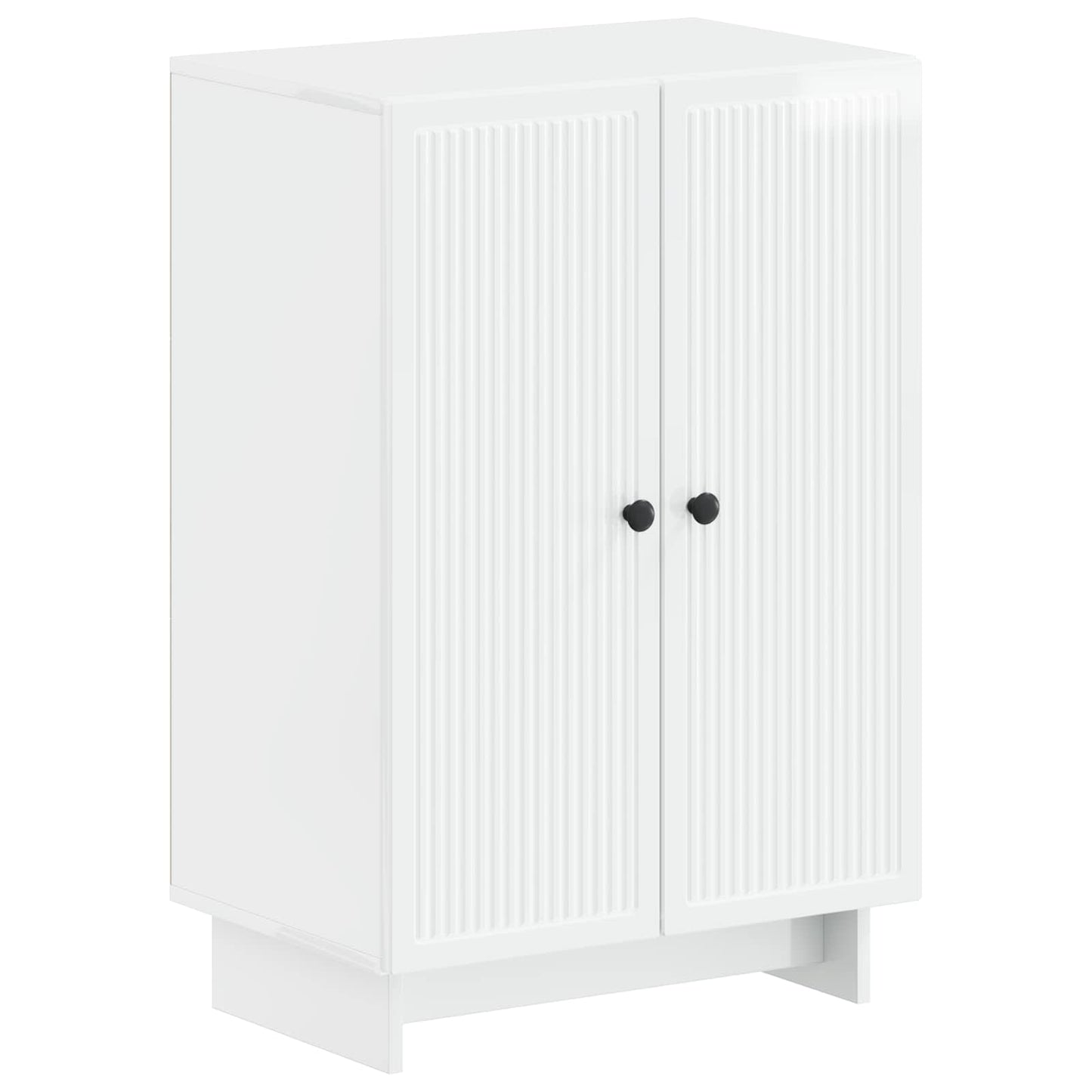 Sko skab EDE 59,5 x 39,5 x 90 cm Konstrueret træ Hvid højglans