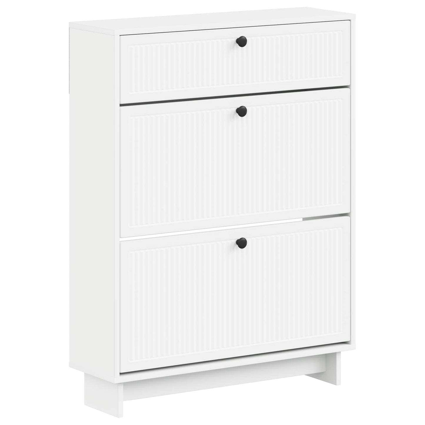 Sko skab EDE 78 x 24 x 103 cm Konstrueret træ Hvid