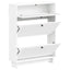 Sko skab EDE 78 x 24 x 103 cm Konstrueret træ Hvid