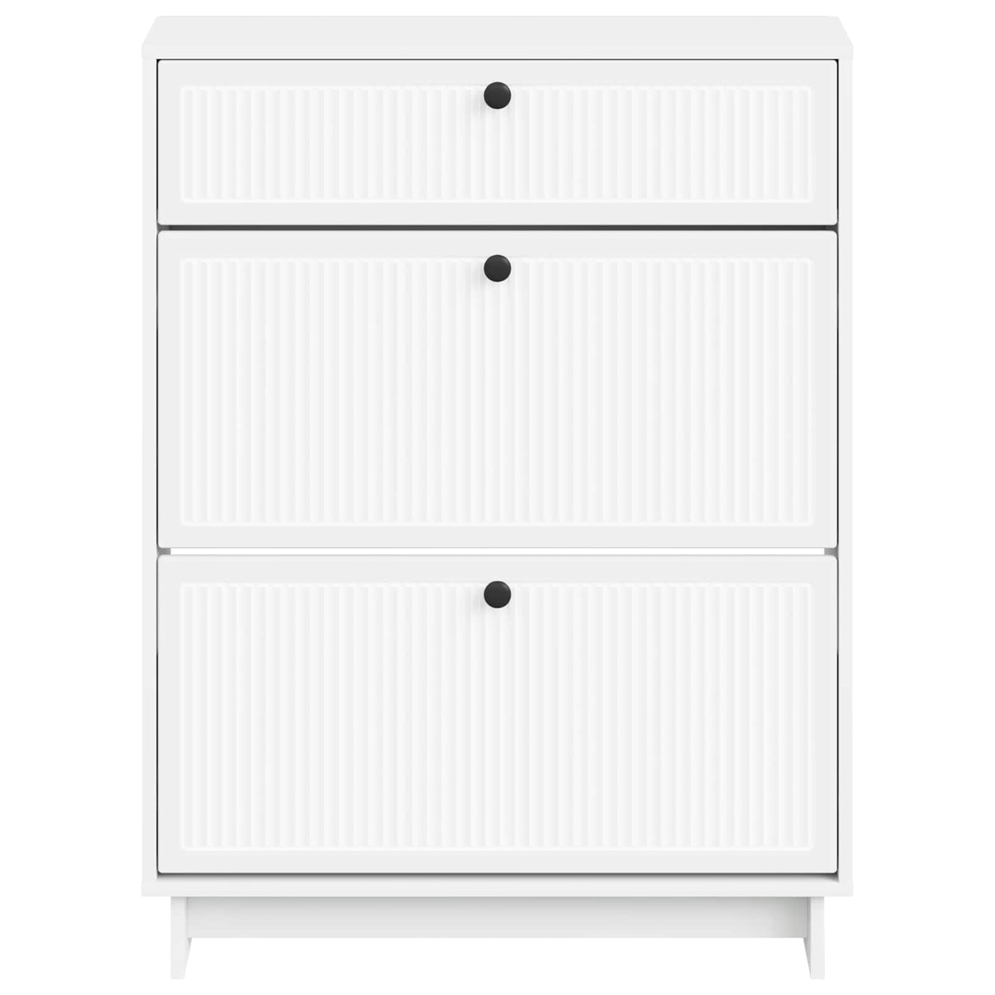 Sko skab EDE 78 x 24 x 103 cm Konstrueret træ Hvid
