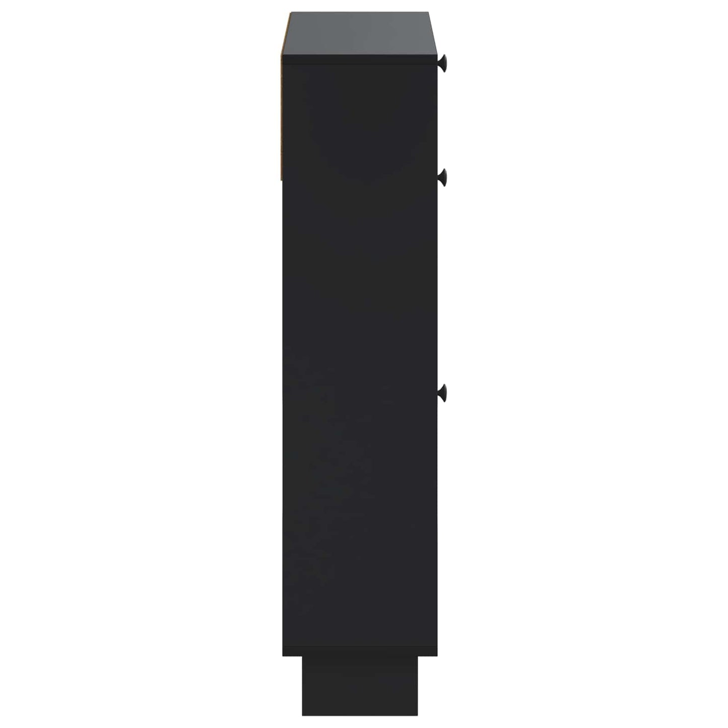 Sko skab EDE 78 x 24 x 103 cm Konstrueret træ Sort