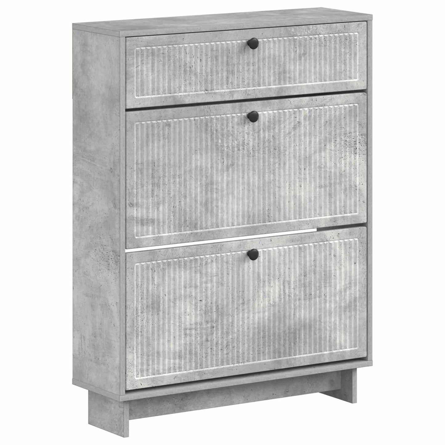 Sko skab EDE 78 x 24 x 103 cm Konstrueret træ Betongrå